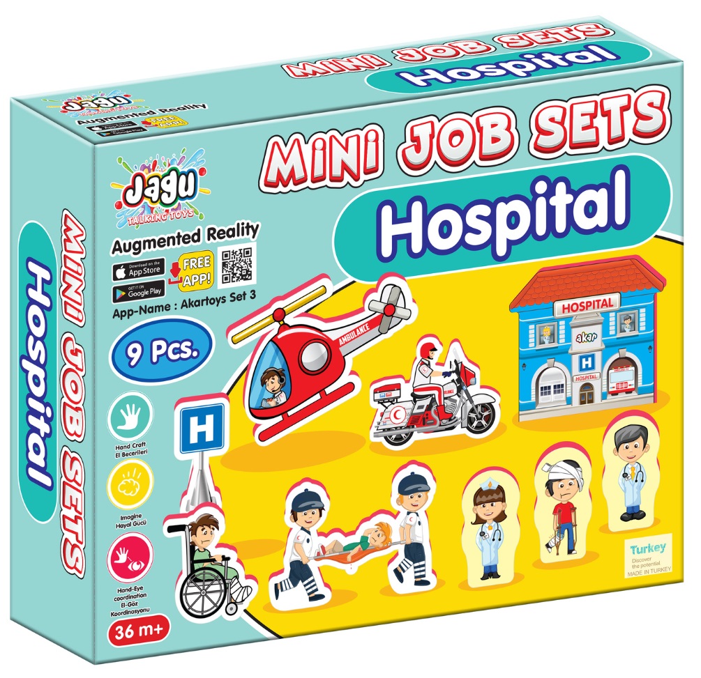 Jagu Talking Toy Set - Spital, 9 piese