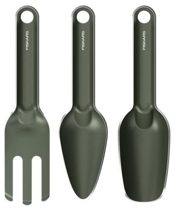 Set de unelte de grădinărit Fiskars - Plant Care, 3 piese, verzi