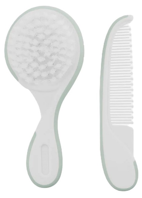 Set pieptene si perie de par  KikkaBoo - Utility, Mint
