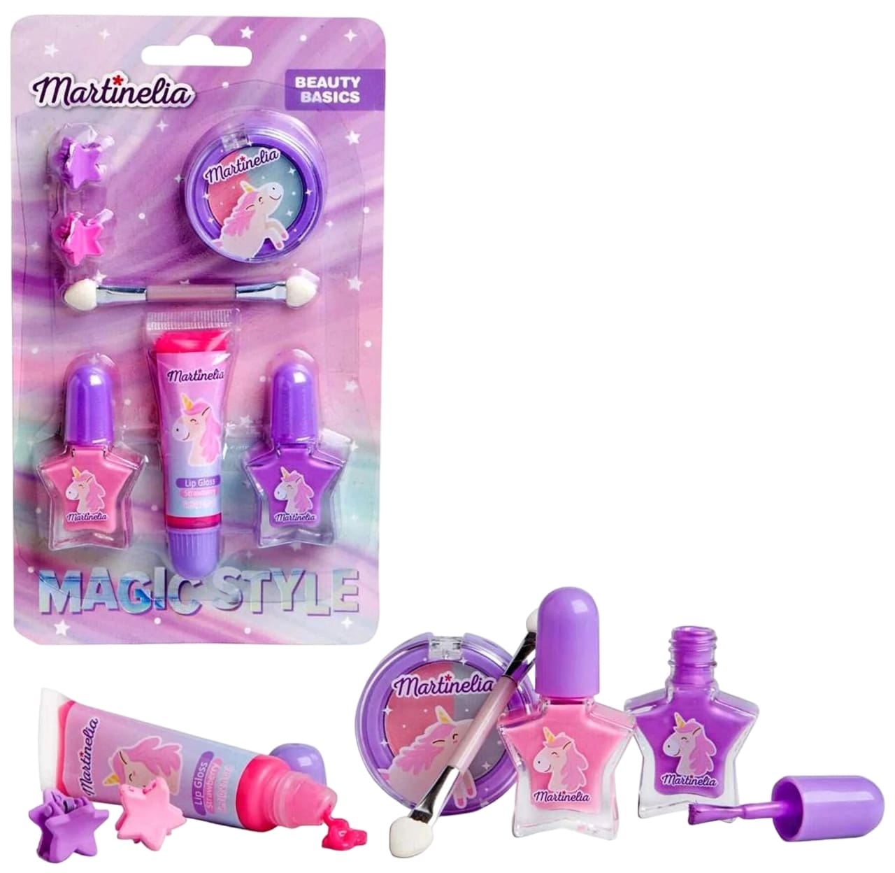 Set de machiaj Martinelia Little Unicorn Makeup Set - 7 piese
