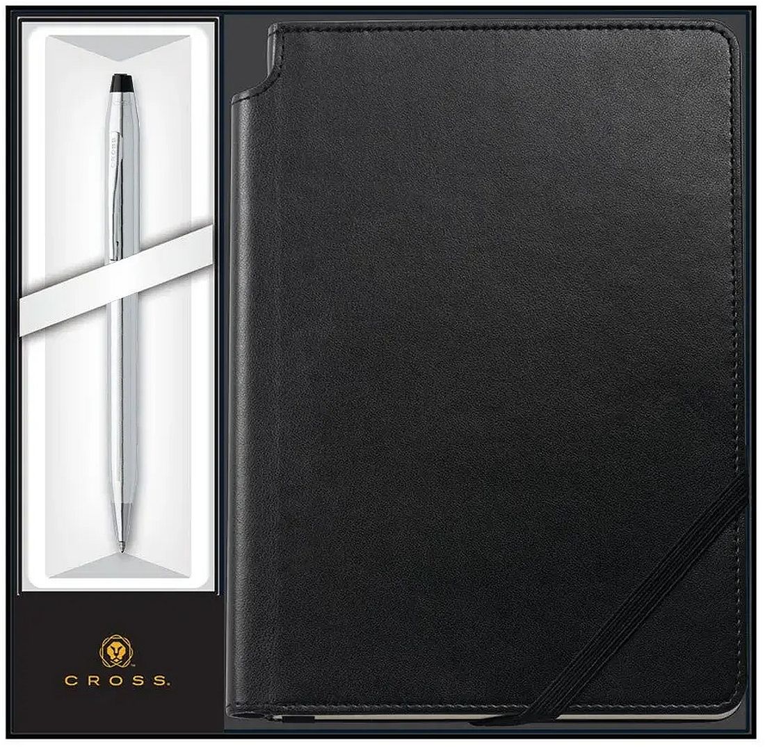 Set pix Cross Century II - Lustrous Chrome, cu agenda