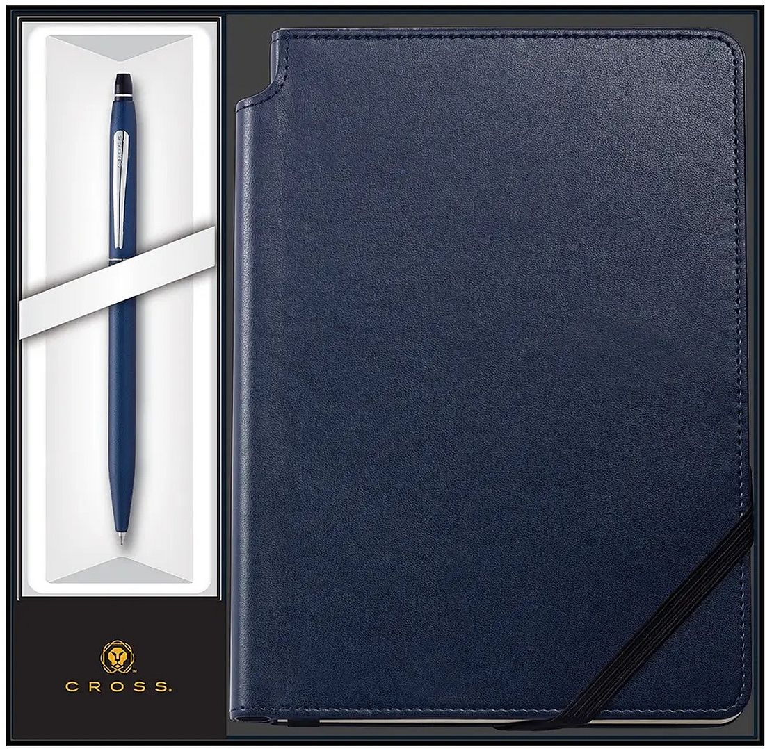 Set pix Cross Click - Midnight Blue, cu agenda