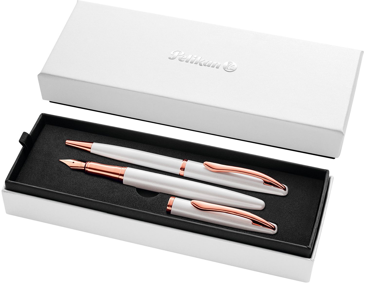 Set Pix si Stilou Pelikan K/P36 Jazz Noble Elegance, in Cutie Eleganta, Pearl White - imagine 2