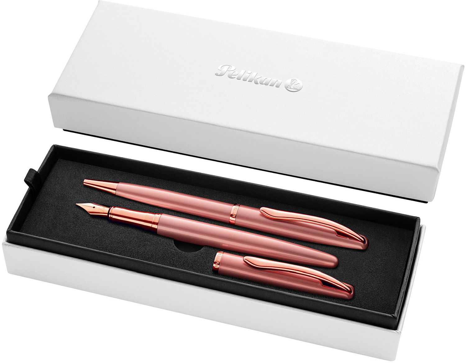 Set Pix si Stilou Pelikan K/P36, Jazz Noble Elegance, in Cutie, Roz Perlat - imagine 2