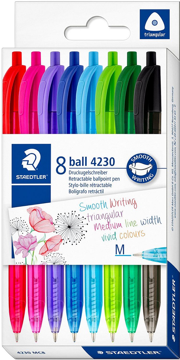 Set de stilouri Staedtler 423 - 8 bucati, colorate