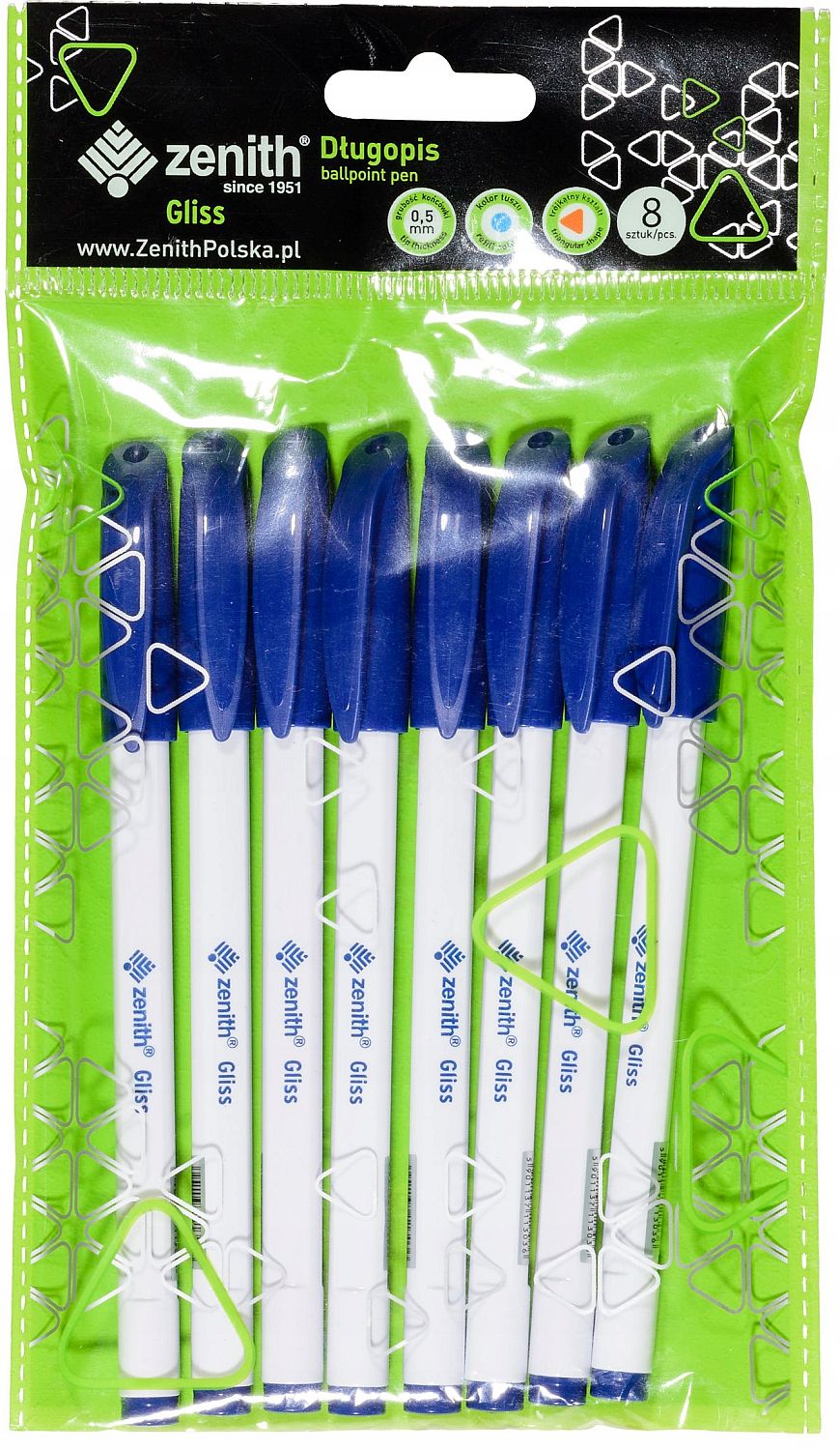 Set de pixuri Zenith Gliss - 0.5 mm, 8 buc