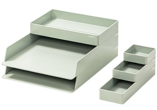 Set suporturi orizontale Deli NuSign - ENS001, 6 buc, verde