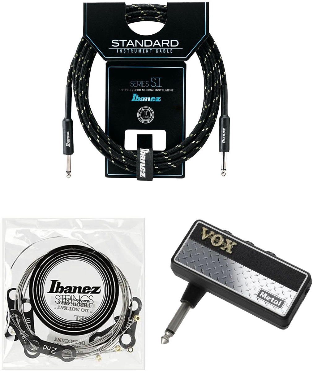 Set Ibanez Metal Essentials - cablu, corzi și amplificator amPlug2 Metal