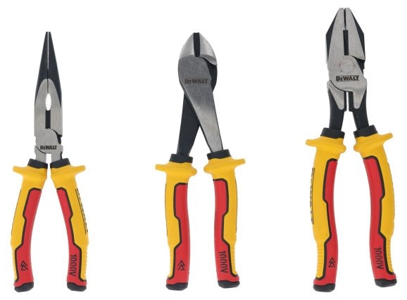 Set de clești izolați DeWALT - VDE 1000 V, DWHT82806-0, 3 bucăți, 200…