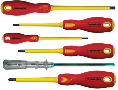 Set de șurubelnițe izolate Topmaster - 6 buc., 1000V