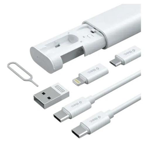 Set cabluri ttec - Multi Functional 7in1, alb