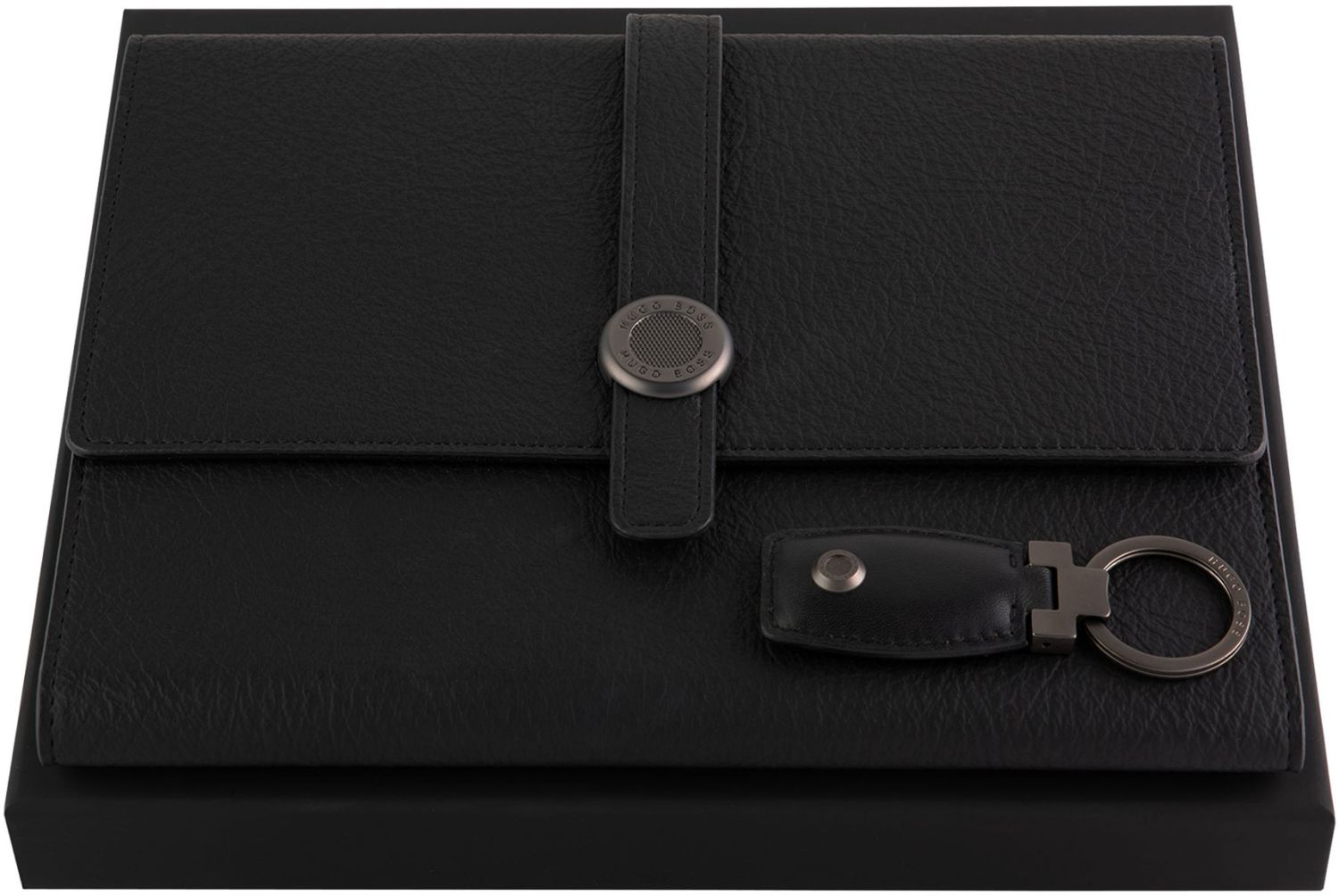 Set breloc și mapă conferința Hugo Boss Executive - A5, negru