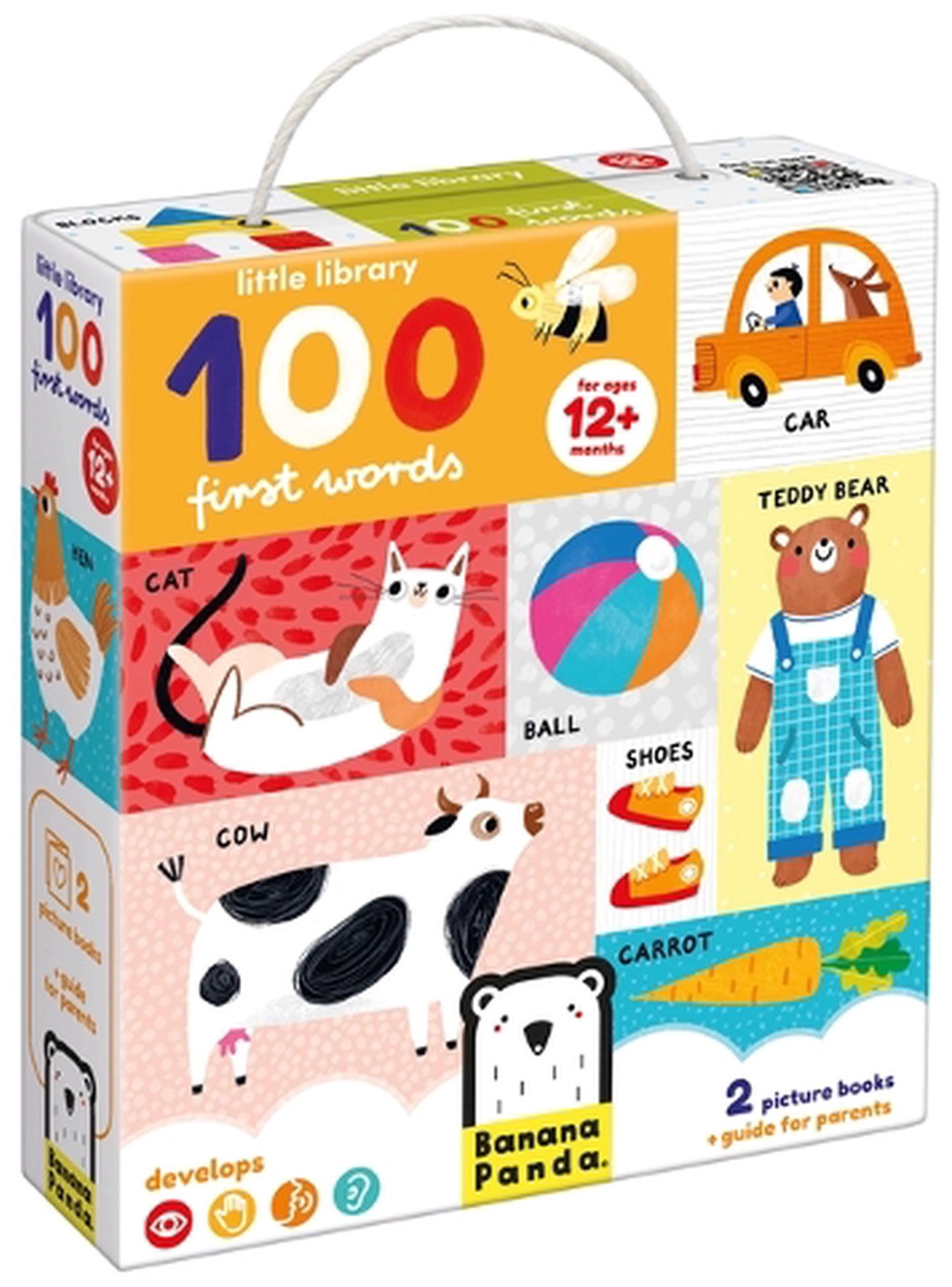 Set de cărți Banana Panda - First 100 Words, 12 luni+