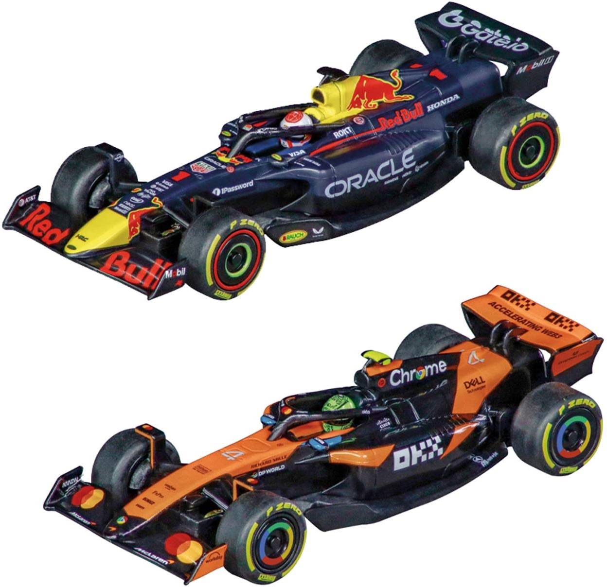 Set de mașinuțe  Carrera Pull &amp; Speed - Formula 1 Oracle Red Bull &amp; McLaren, 2 buc., 1:43