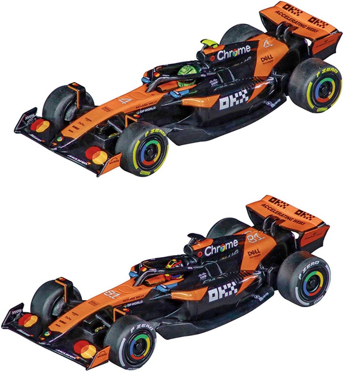 Set de mașinuțe  Carrera Pull &amp; Speed - McLaren Formula 1, 2 buc., 1:43