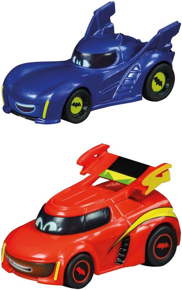 Set de mașinuțe Carrera Pull & Speed - Batwheels Bam vs. Red, 2 buc, 1:43