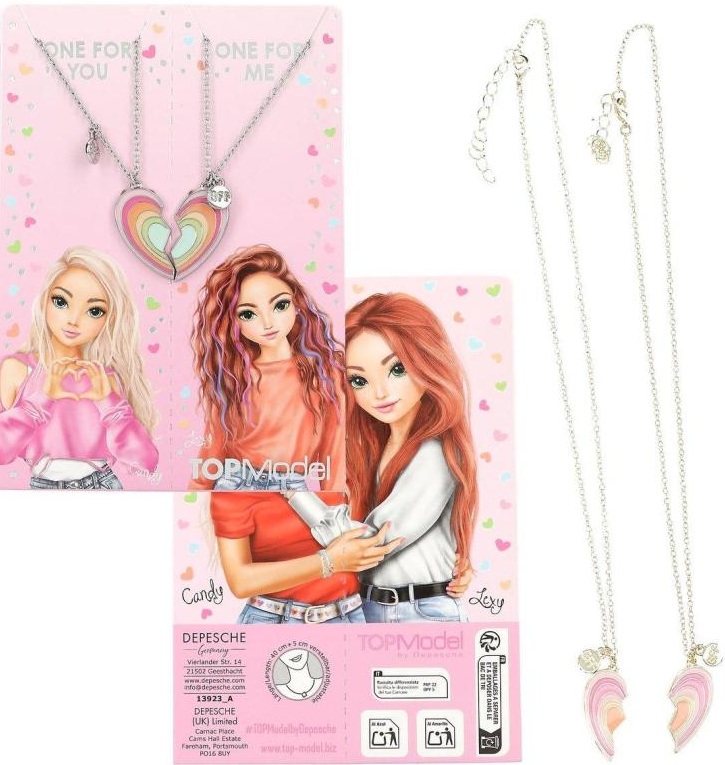 Set coliere Depesche TopModel My BFF - 2 buc, sortiment