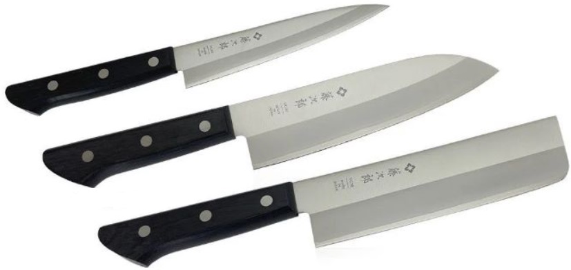 Set de cuțite de bucătărie Tojiro - Basic TBS-300, VG10 laminat