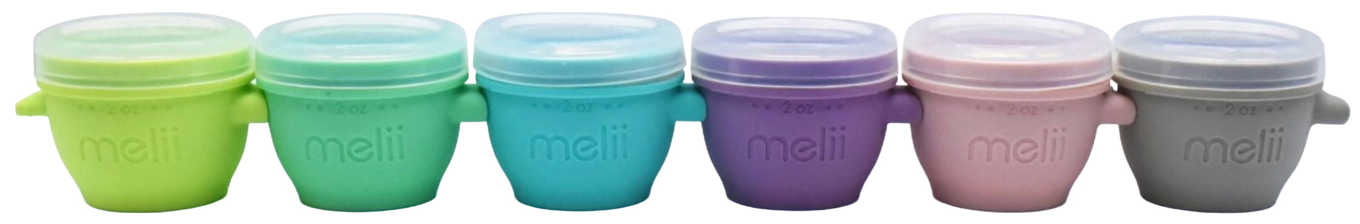 Set de boluri cu capac Melii - Multicolor, 59 ml, 6 buc
