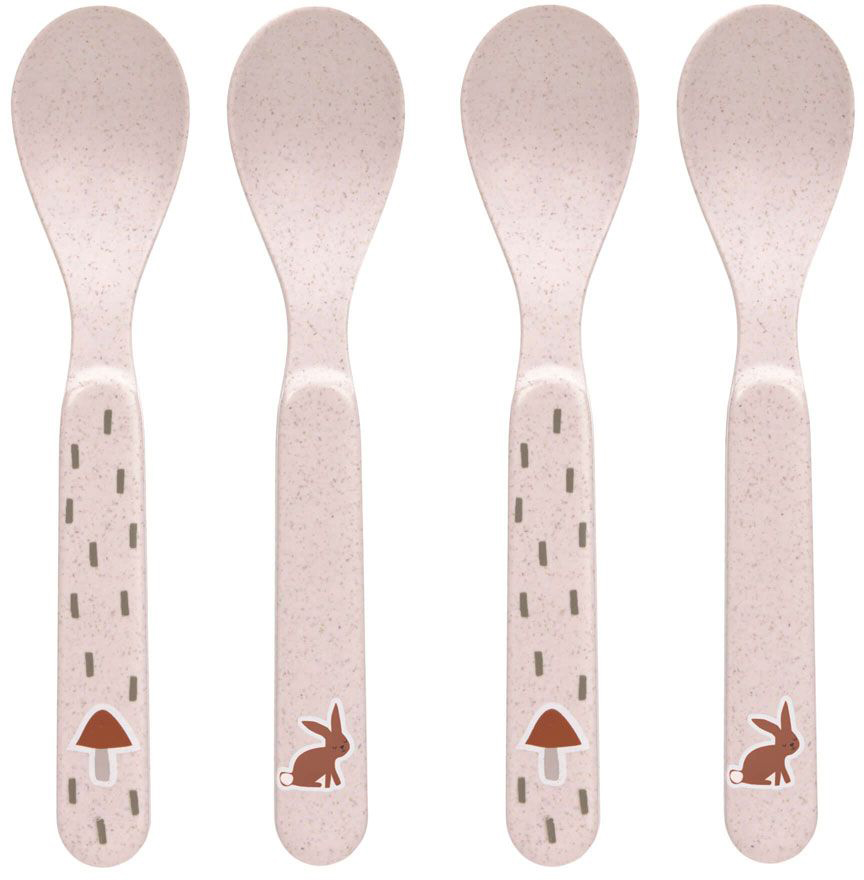 Set de linguri Lassig - Tiny Farmer & Little Forest Rabbit, 4 buc