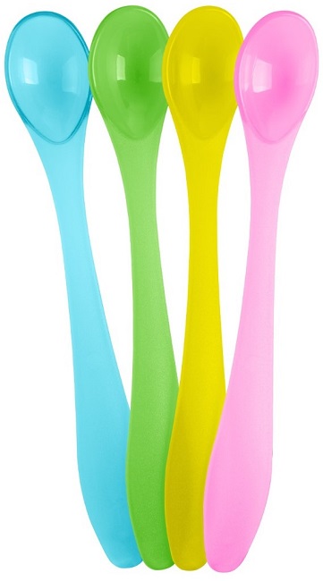 Set de linguri de masă KikkaBoo - Rainbow, 4 buc