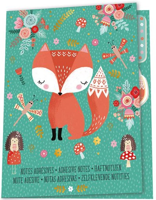 Set de notițe adezive Janod - Fox and Unicorn, sortiment