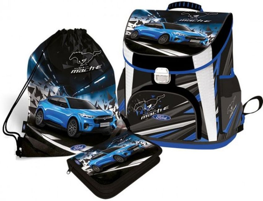Set școlar Lizzy Card Ford Mustang Lightening- - 3 piese