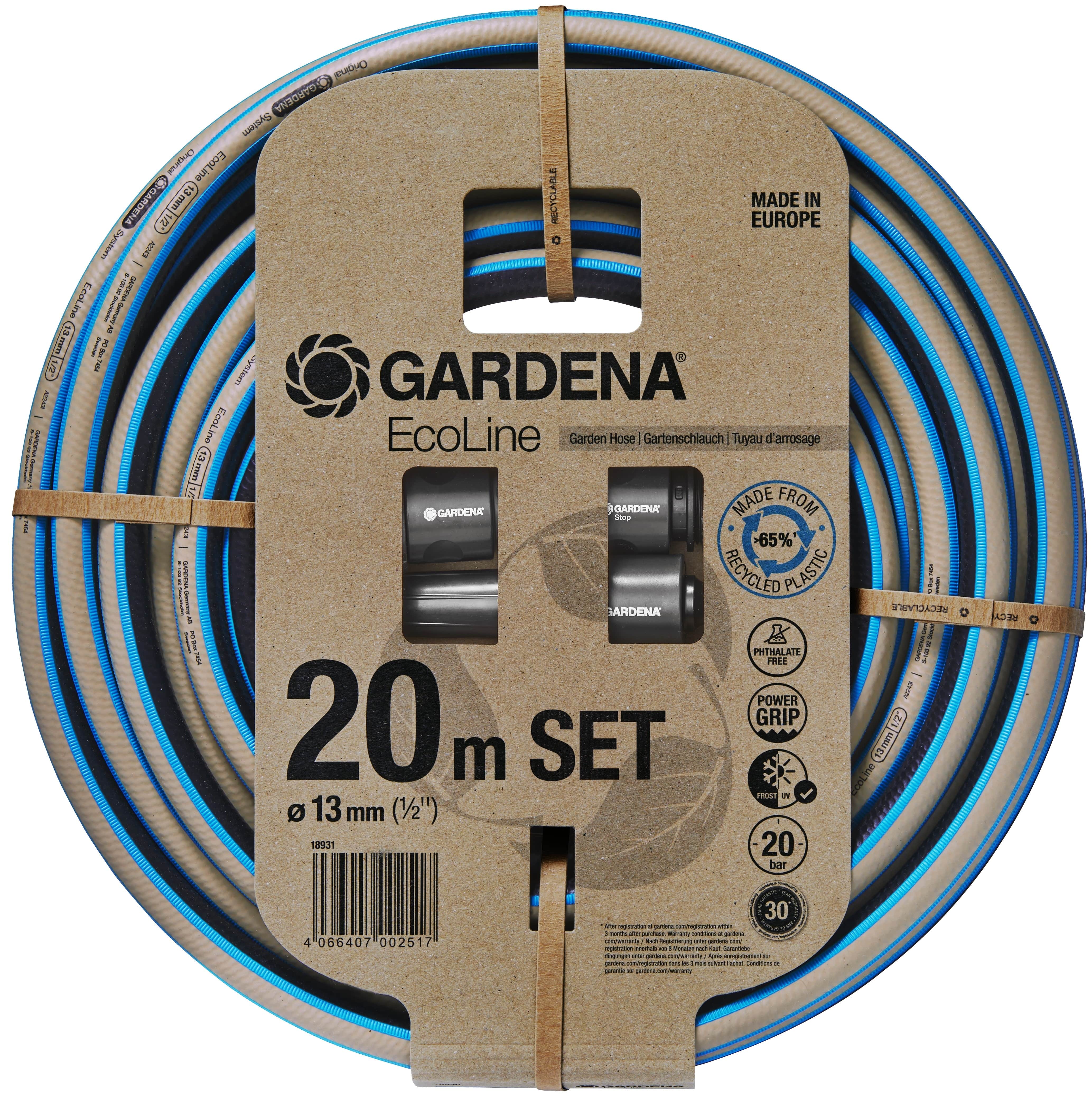Set furtun cu conectori Gardena - EcoLine, 1/2'', 20 m