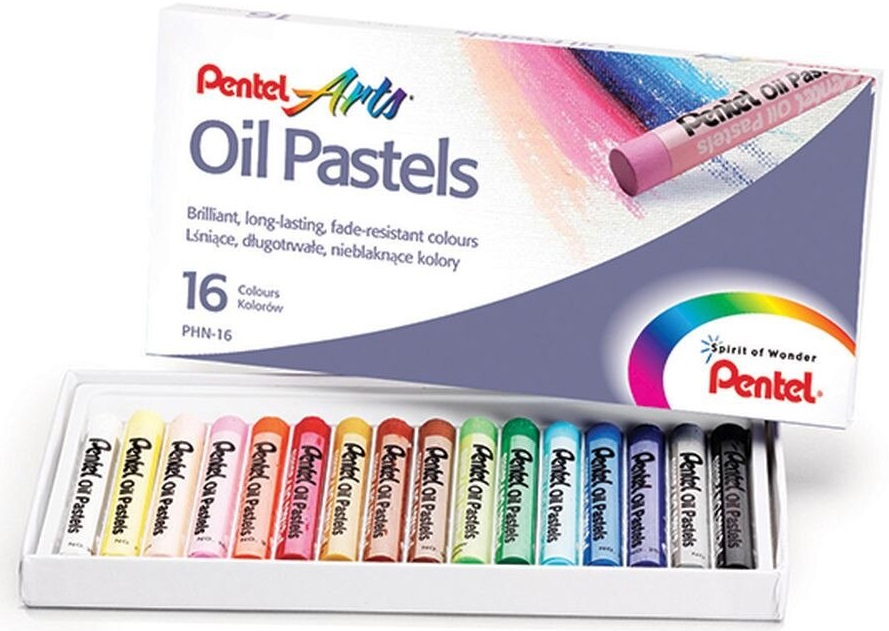 Set pasteluri uleioase Pentel - Arts, 16 culori