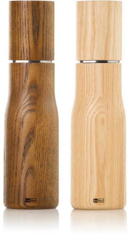 Set de râșnițe pentru sare și piper AdHoc - Levo, 21 cm, Frasin