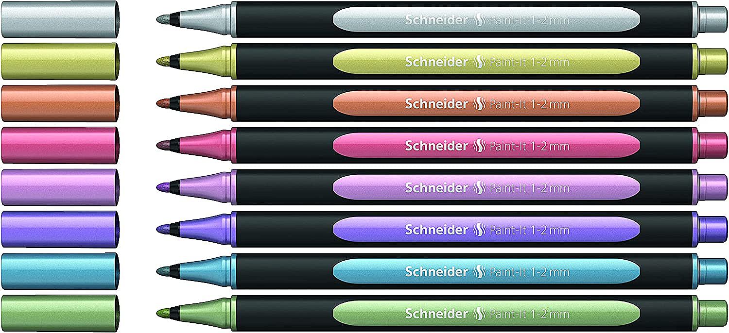 Set markere Schneider Paint-It 020 - 1.0-2.0 mm, 8 culori