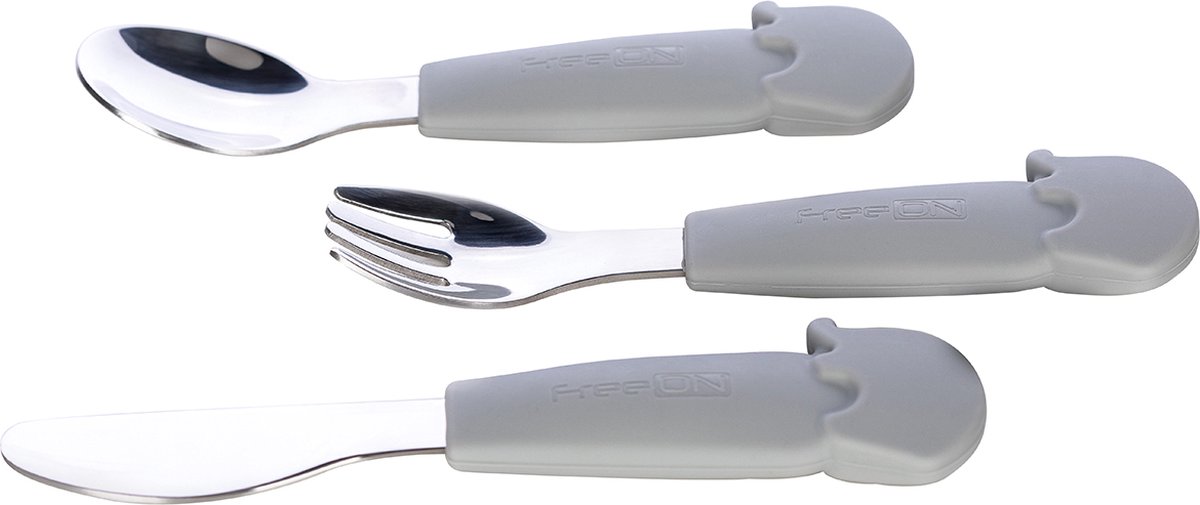 Set tacâmuri metalice Freeon - Gri