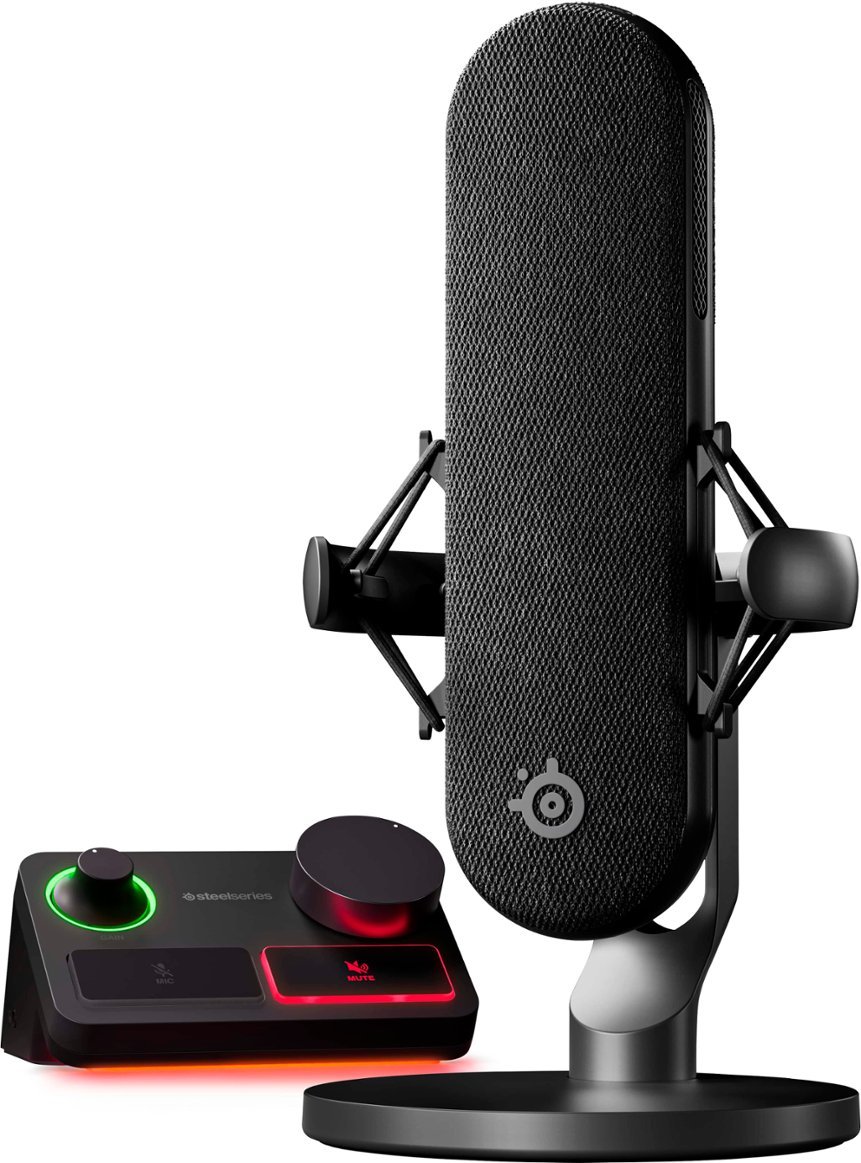 Set microfon și mixer SteelSeries - Alias Pro, negru