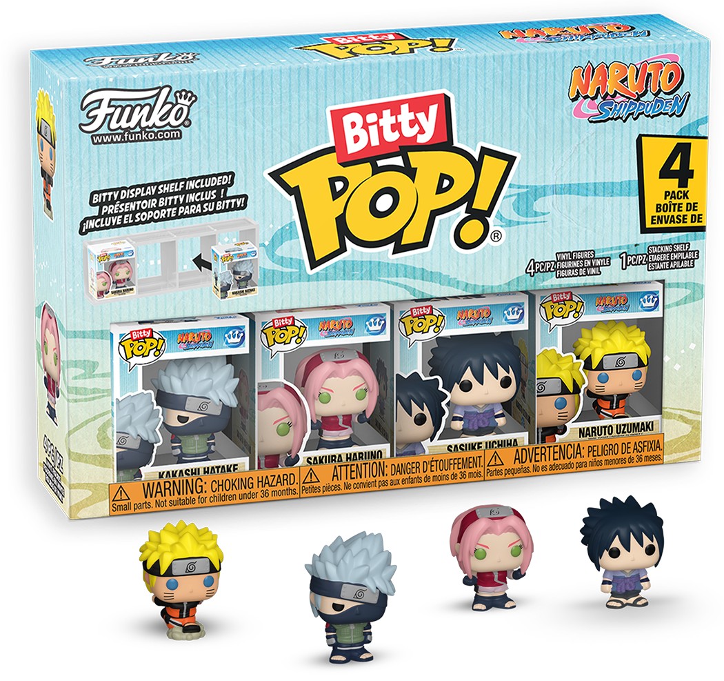 Set de figurine mini Funko Bitty POP! Animation: Naruto Shippuden - 4 Pack (Series 1)