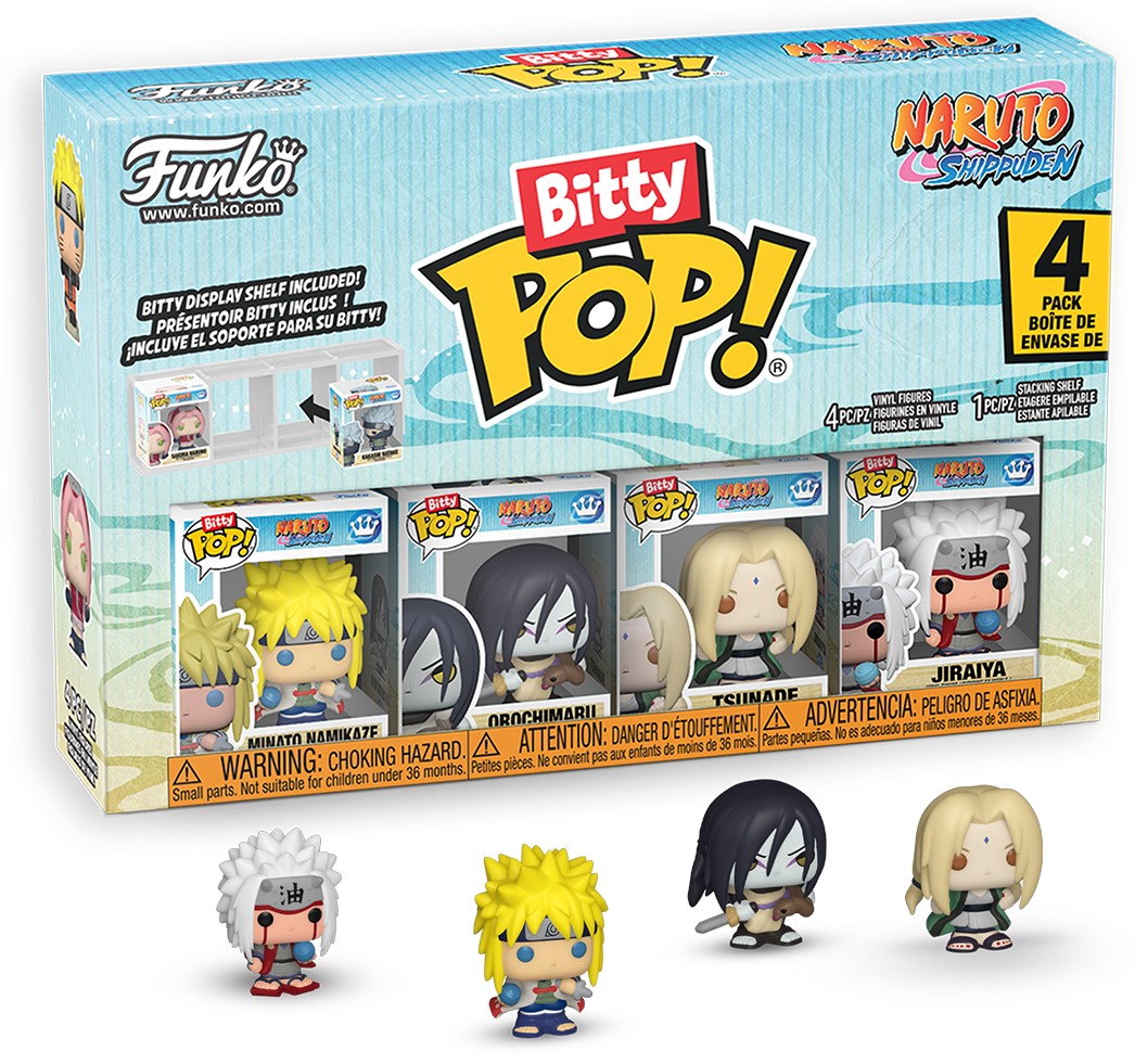 Set de figurine mini Funko Bitty POP! Animation: Naruto Shippuden - 4 Pack (Series 2)