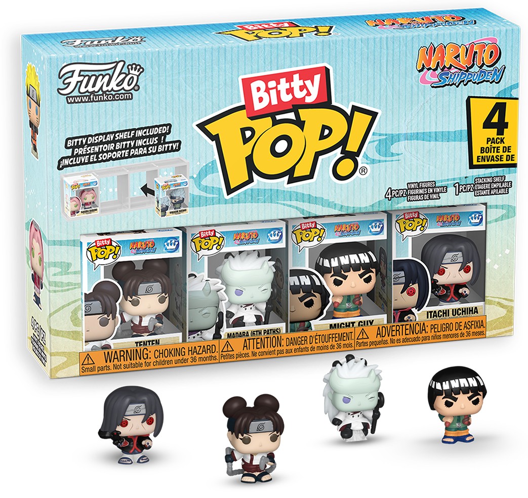 Set de figurine mini Funko Bitty POP! Animation: Naruto Shippuden - 4 Pack (Series 3)