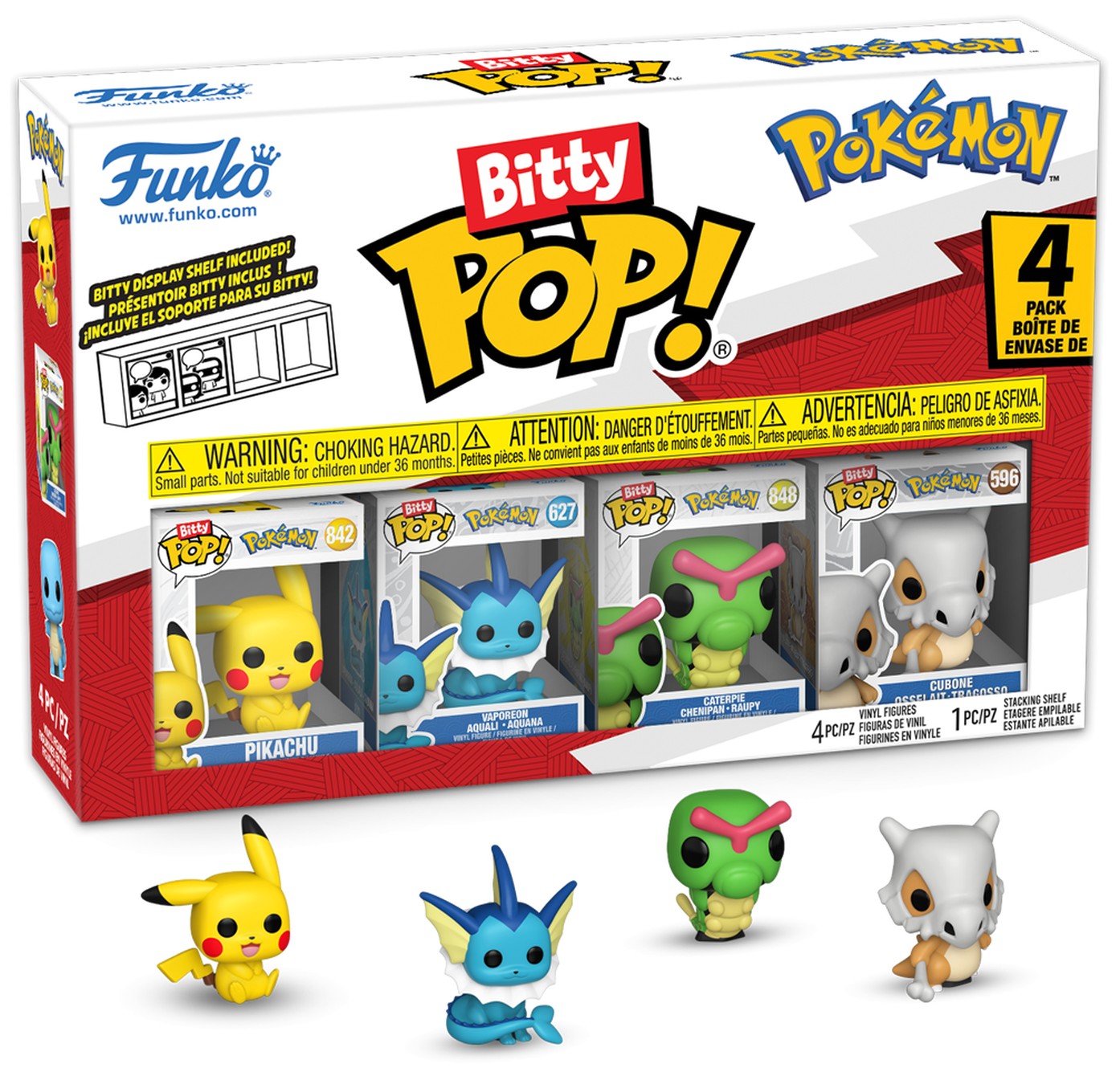 Set de figurine mini Funko Bitty POP! Games: Pokemon - 4 Pack (Series 1)