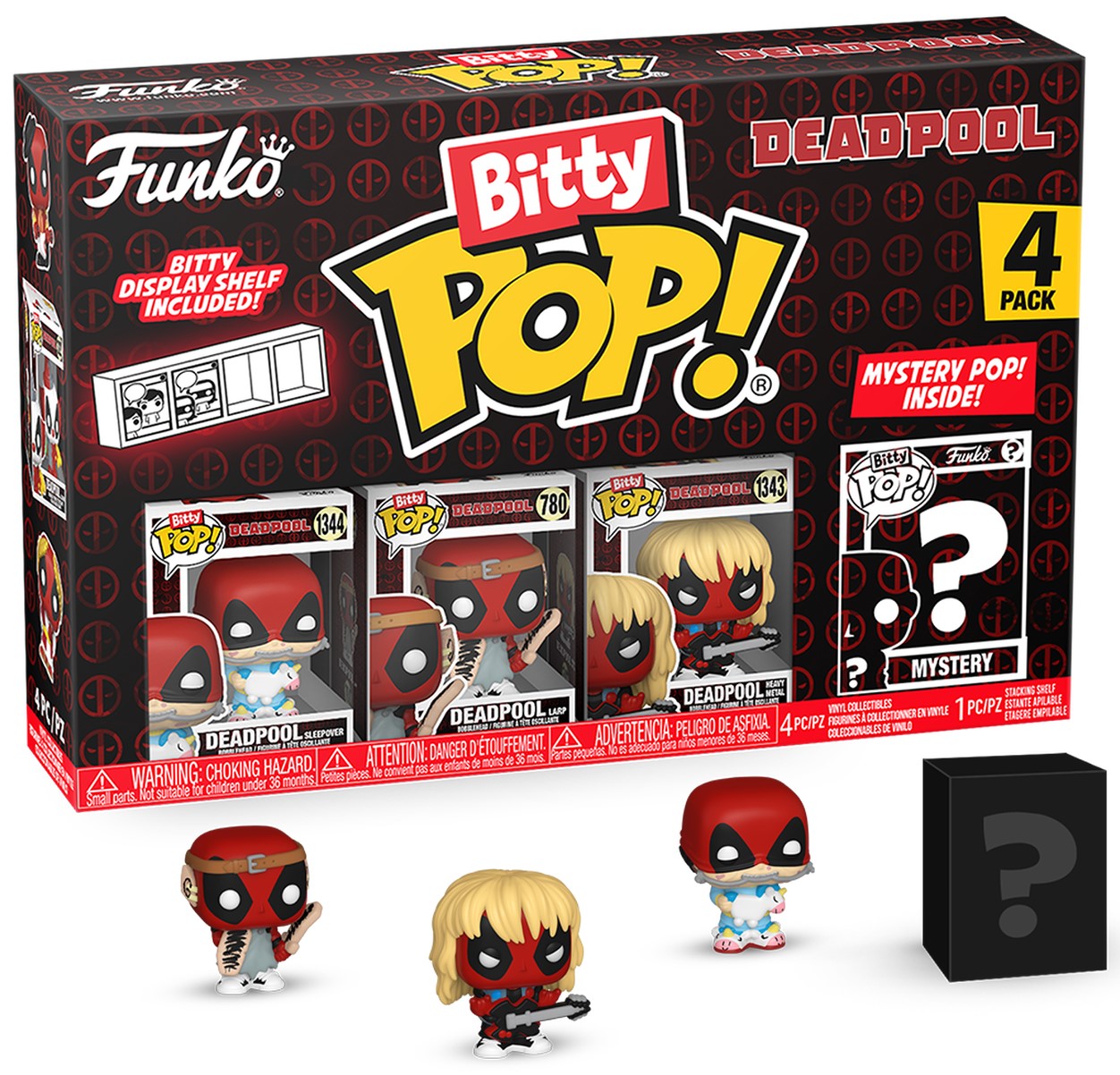 Set mini figurine Funko Bitty POP! Marvel: Deadpool - 4-Pack (Series 4)