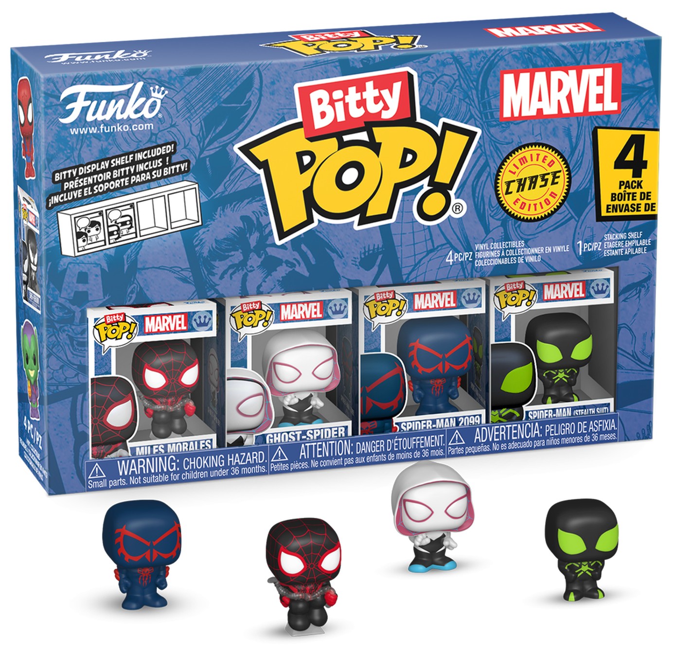 Set de figurine mini Funko Bitty POP! Marvel: Spider-Man - 4 Pack (Series 2)