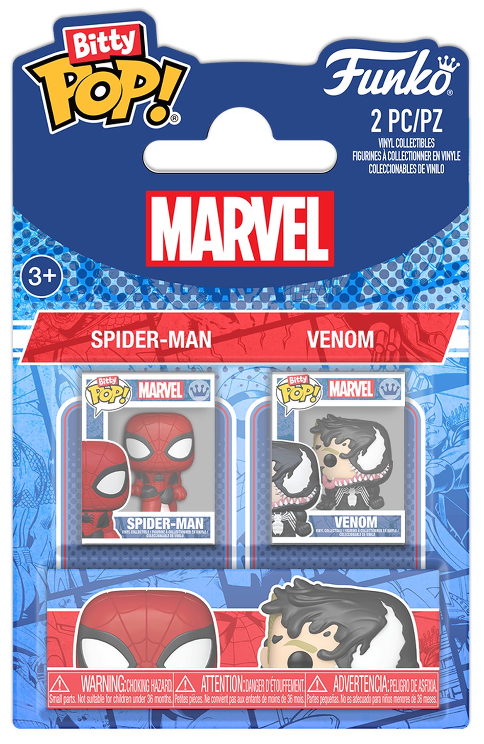 Set de figurine mini  Funko Bitty POP! Marvel: Spider-Man - Spider-Man &amp; Venom
