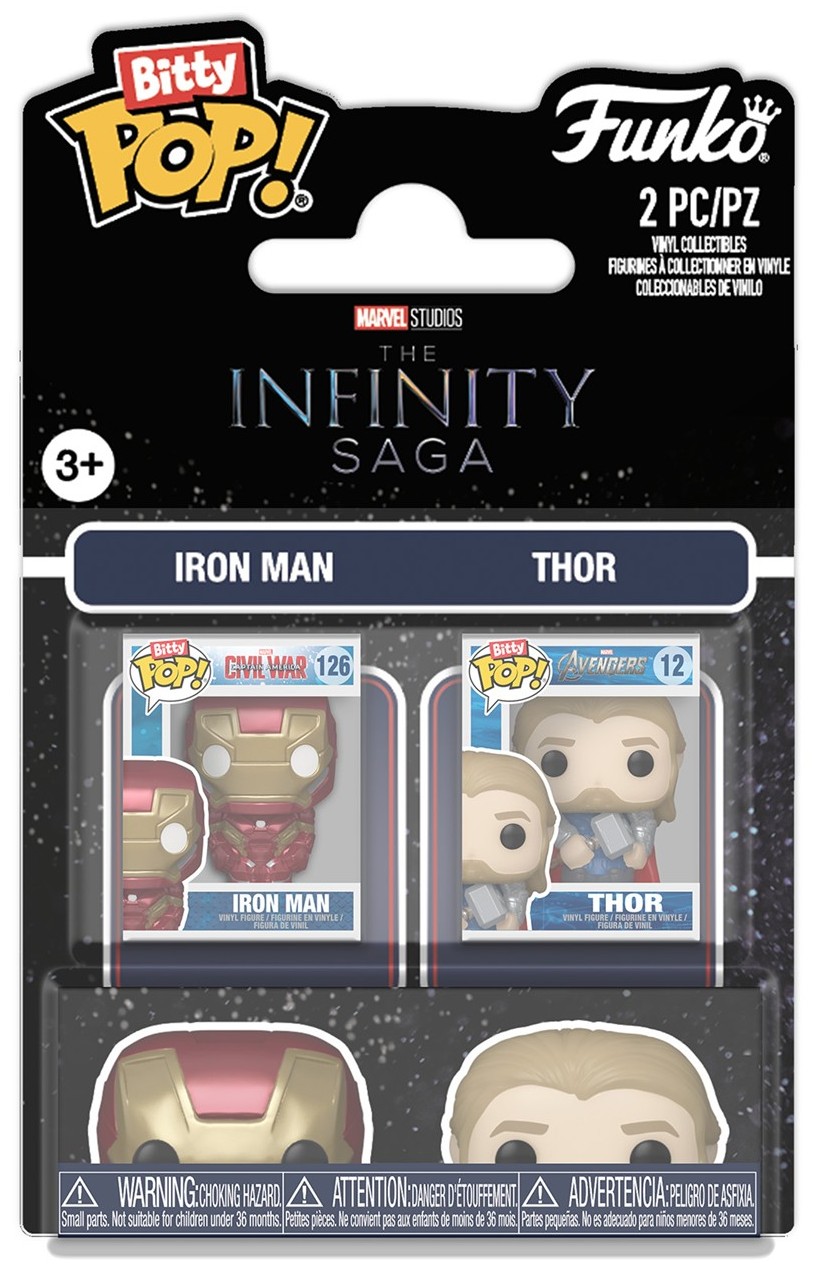 Set mini figurine Funko Bitty POP! Marvel: The Infinity Saga - Iron Man & Thor