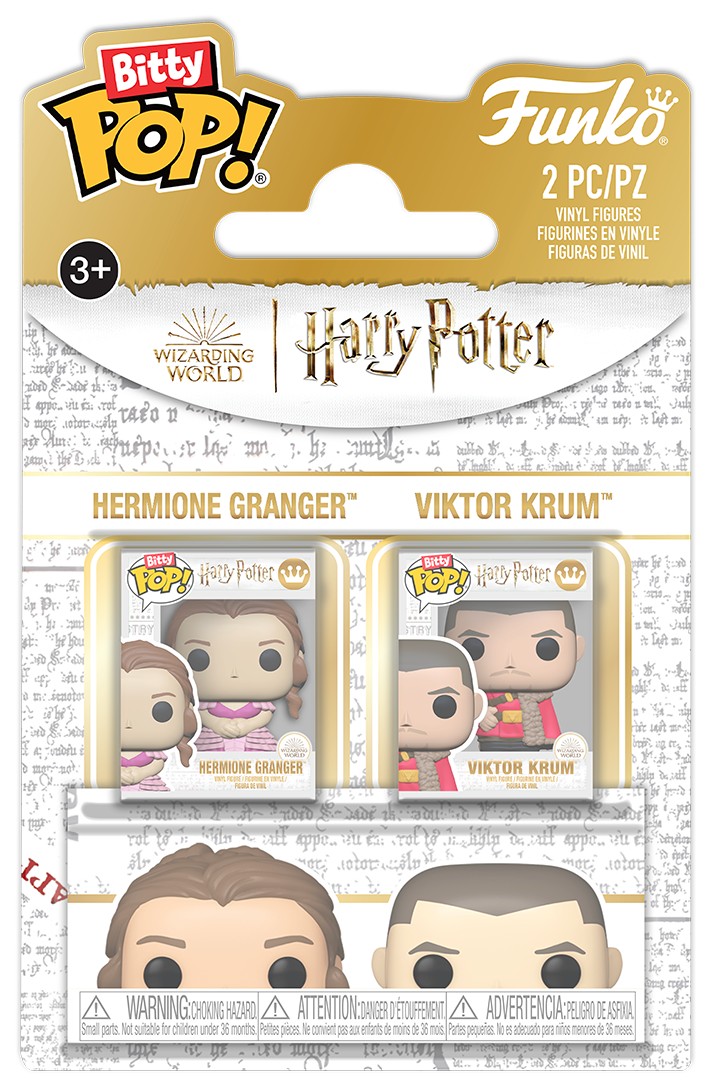 Set de figurine mini Funko Bitty POP! Movies: Harry Potter - Hermione Granger &amp; Viktor Krum