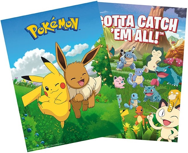 Set 2 postere: Environments. Pokemon - imagine 2