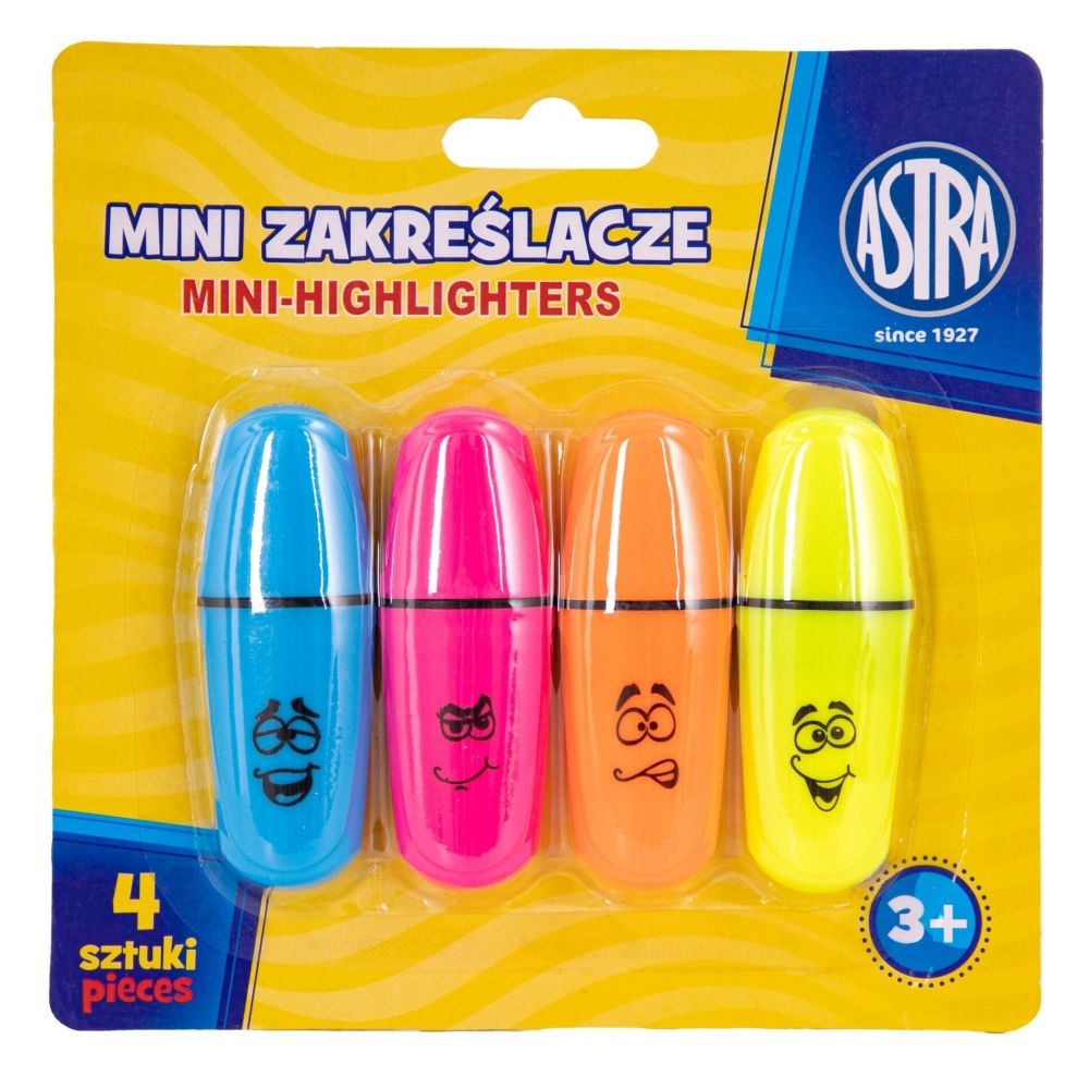 Set mini markere text Astra - 4 buc