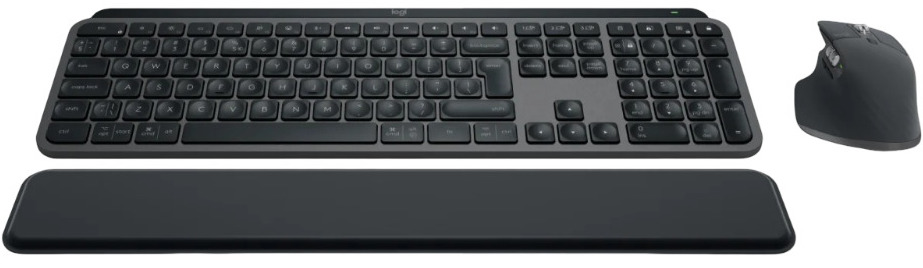 Set mouse și tastatură Logitech - MX Keys S Bluetooth Combo, fara fir , gri