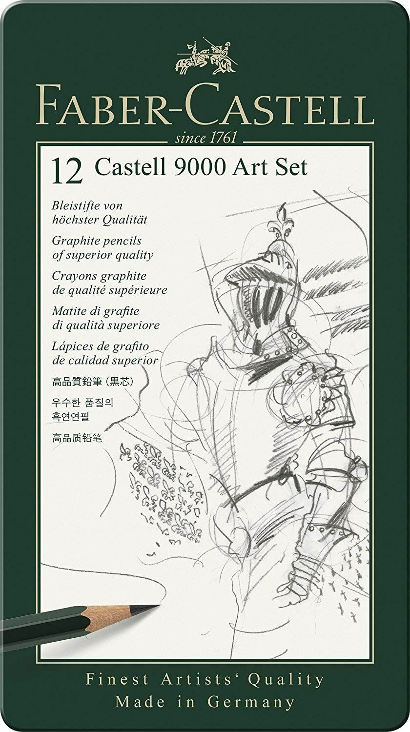 Set de creioane Faber-Castell 9000 - 12 buc.