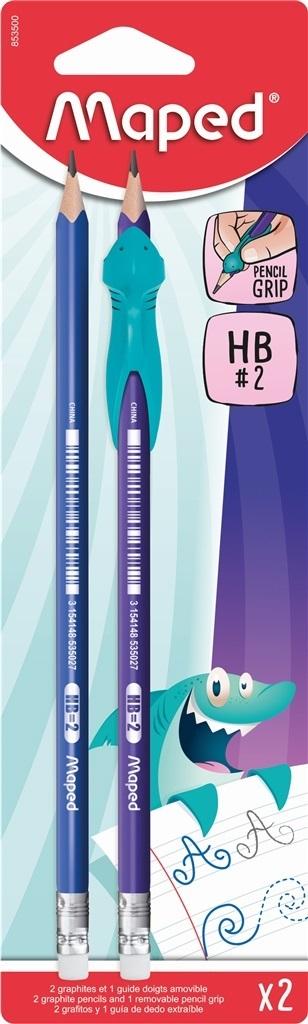 Set creioane Maped Black'Peps - HB, 2 bucăți, cu vârf de scris