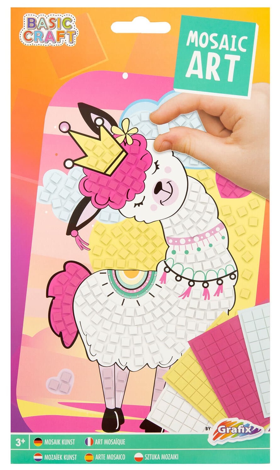Set de mozaic cu mărgele Grafix - Llama, A5