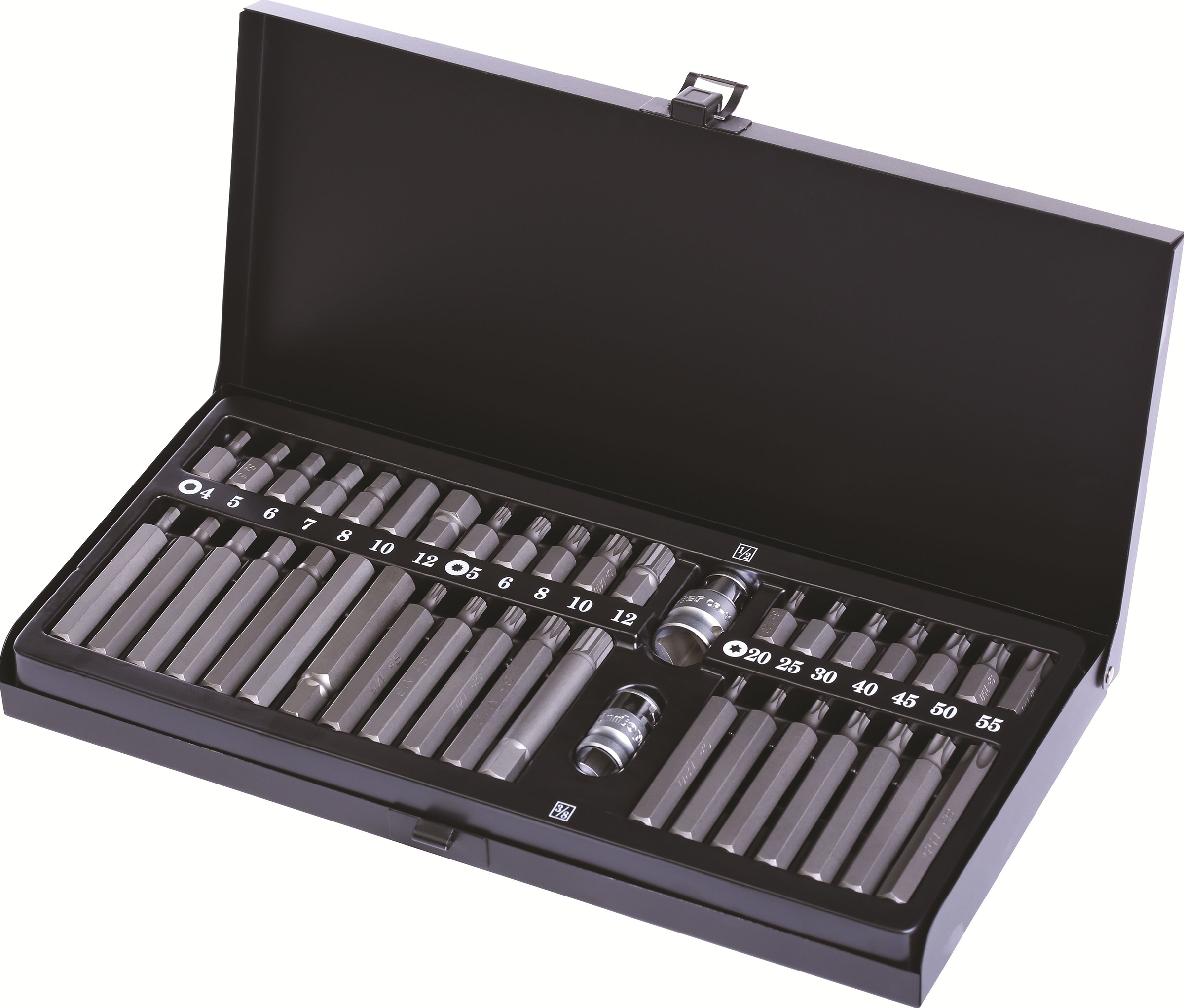 Set de capete și biți Top Master - Pro, 40 piese, 1/2''