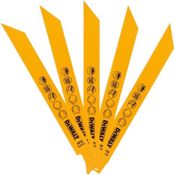 Set de lame pentru ferăstrău sabie DeWALT - DT2350-QZ, 305 mm, 5 buc
